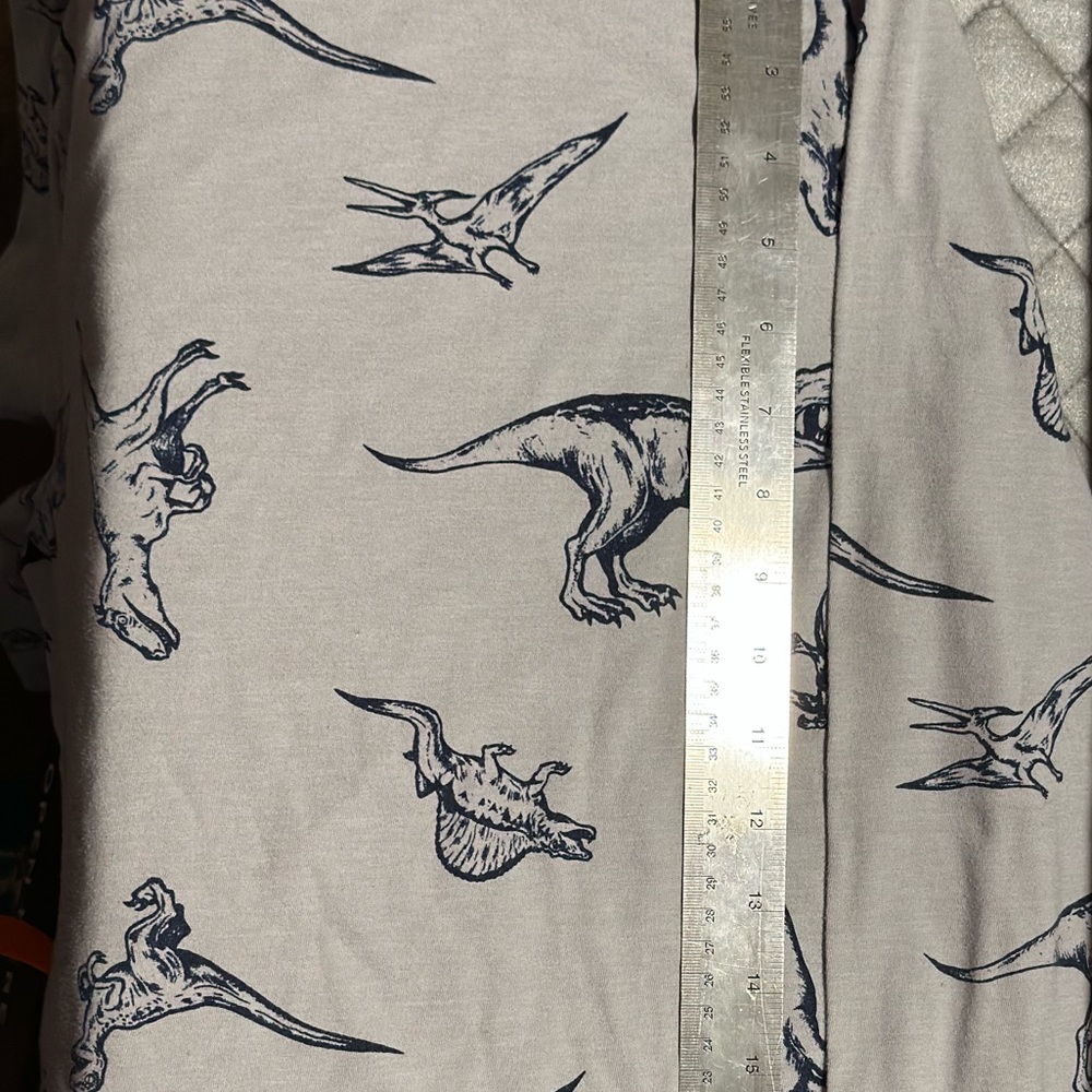 Cat & Jack Dinosaur Print long sleeve tee shirt - Gray and Blue